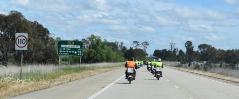 Bikes on freeway 24-10-18